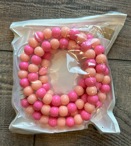 Beaded Phone Charger with Lightning & USB-C Cable: Clear Rainbow - Lulu Bella Boutique