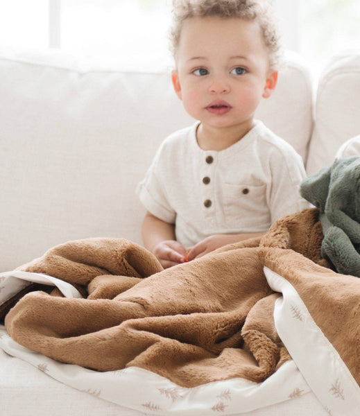 SATIN BACK RECEIVING BLANKETS: Dainty Floral
