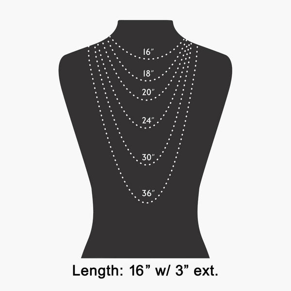 Dainty Mama Print Charm Necklace: G - Lulu Bella Boutique