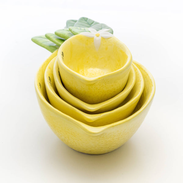 Lemon Measuring Cups, set of 4 - Lulu Bella Boutique