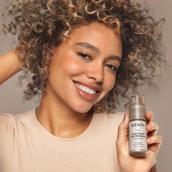 Volumizing Rice Protein Dry Shampoo - Dark Tinted 1 oz - Lulu Bella Boutique