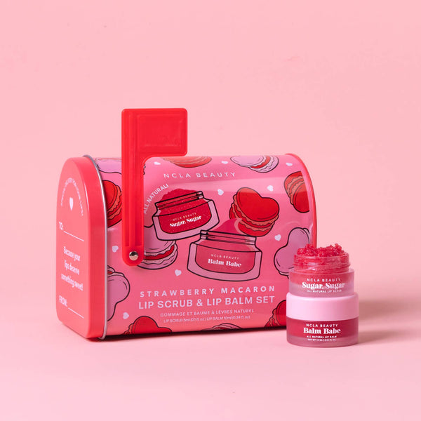Strawberry Macaron Valentine's Day Lip Care Set - Lulu Bella Boutique