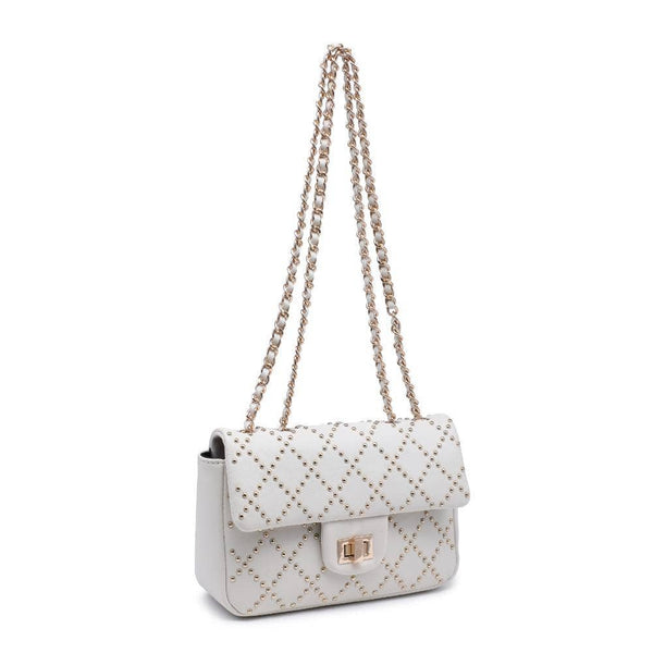 Avery Studded Crossbody: Chocolate - Lulu Bella Boutique
