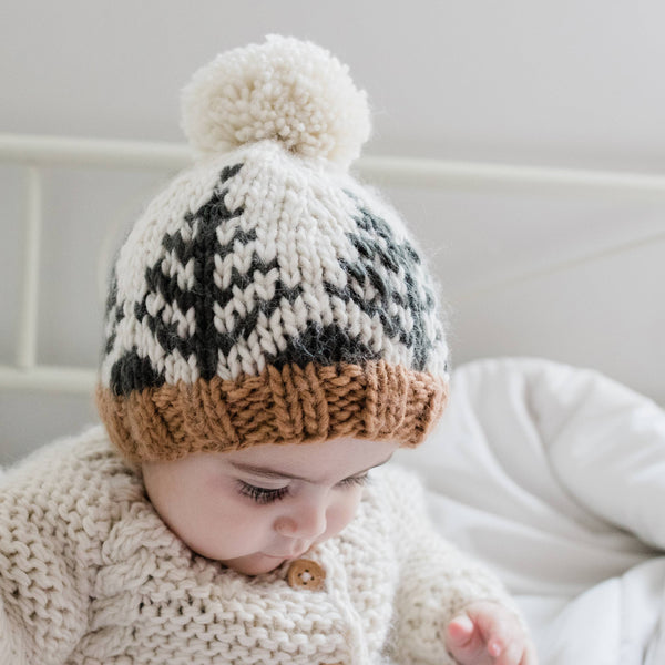 Forest Knit Beanie Hat: M (6-24 months)