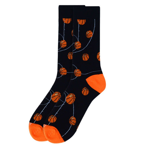 Basketball Court Socks for Men: Grey