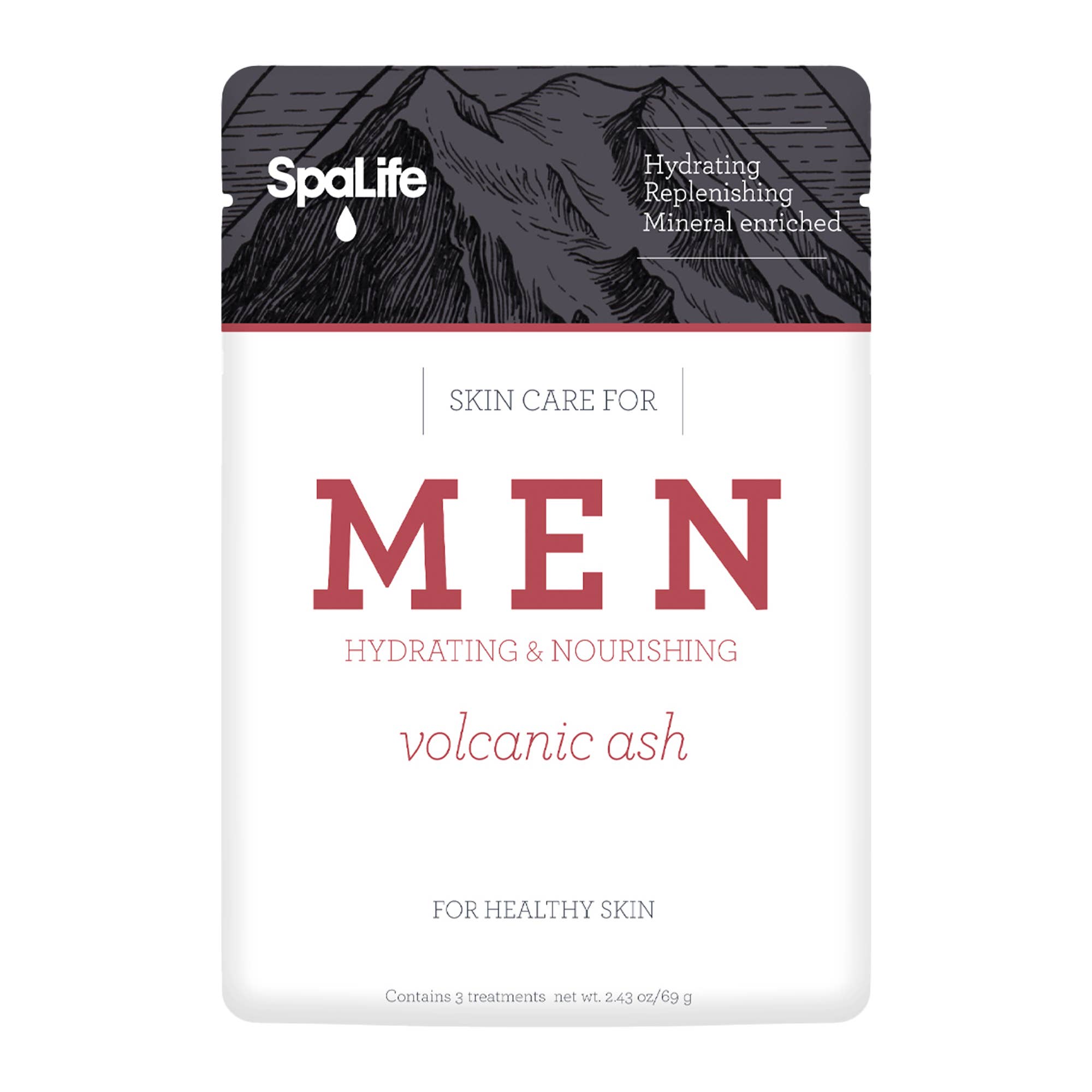 Men's Volcanic Ash Hydrating Facial Mask - Lulu Bella Boutique