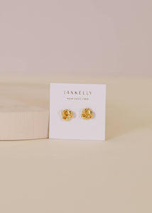 Petite Gold Knot Earrings