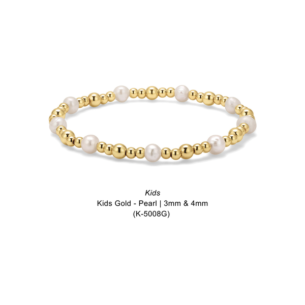 Kids Fashion Fortunes | Sweet Little Shimmers & Shines: Kids Gold | Round 3mm (K-3000G) - Lulu Bella Boutique