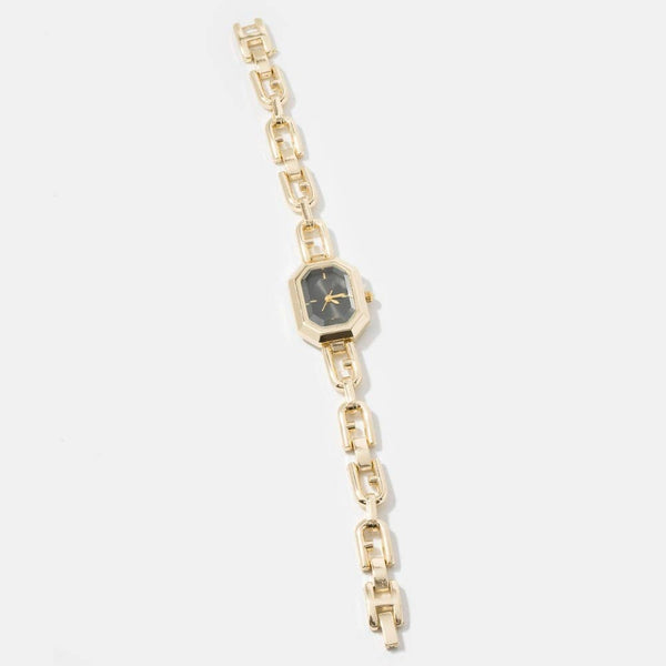 Octagon Case Chain Link Watch: GBK - Lulu Bella Boutique