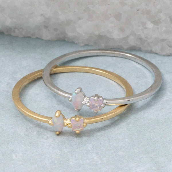 Gold Dipped Ribbon Bow Ring