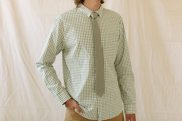 Sage - Men's Tie: Mens Modern - 2.5" wide x 58" long