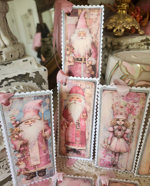 Christmas Santa n Nutcracker Gift Tag Set 7 - Lulu Bella Boutique