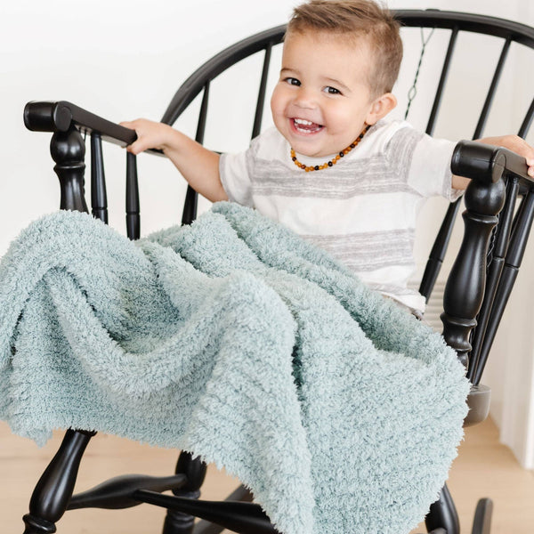 RIBBED BAMBONI® TODDLER BLANKETS: Moonbeam