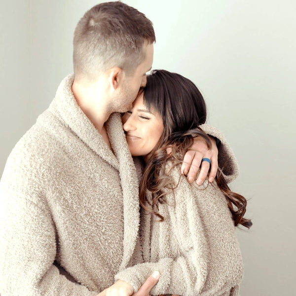 COZY BAMBONI® ROBES: Gray / Large/XL - Lulu Bella Boutique