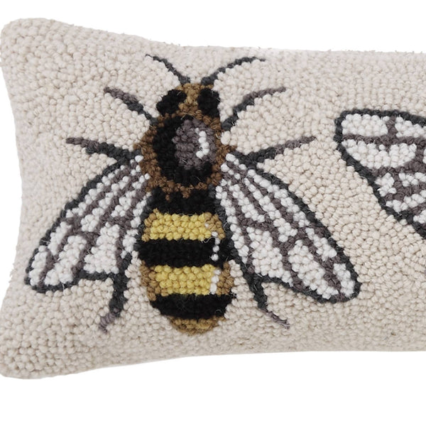 Bee Hook Pillow - Sally Eckman Roberts - Lulu Bella Boutique