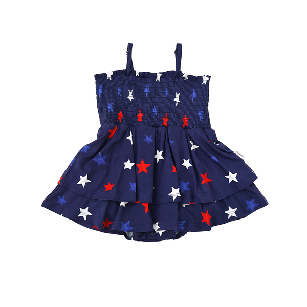 Sam SMOCKED TIERED TUTU: 3-6m - Lulu Bella Boutique
