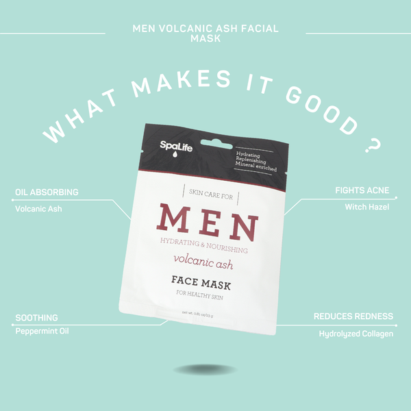 Men's Volcanic Ash Hydrating Facial Mask - Lulu Bella Boutique