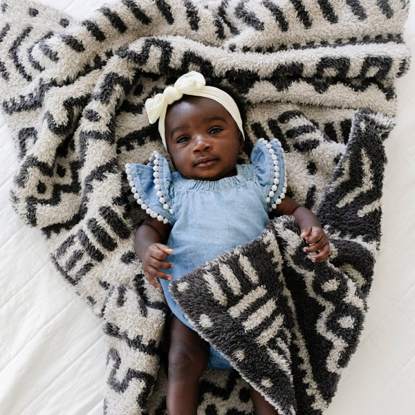 DOUBLE-LAYER BAMBONI® RECEIVING BLANKETS: Elephant Double Layer