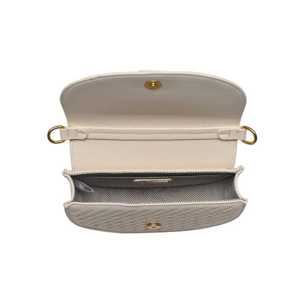Alise Woven Crossbody: Oatmilk - Lulu Bella Boutique