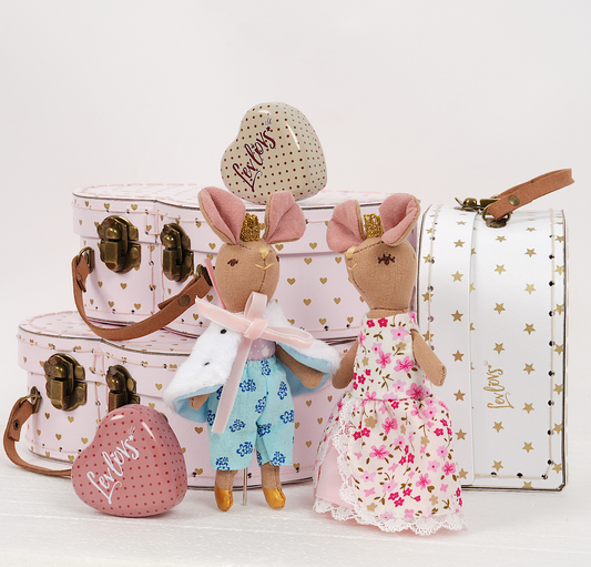 Prince and Princess Mice in a Case 