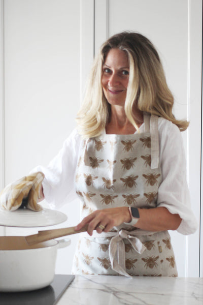 Bee Apron Mustard Yellow - Lulu Bella Boutique