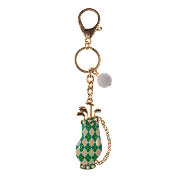 Golf Bag Charm Drop Keychain Bag Charm: Multi - Lulu Bella Boutique