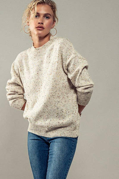 Sustainable Speckle Knit Sweater