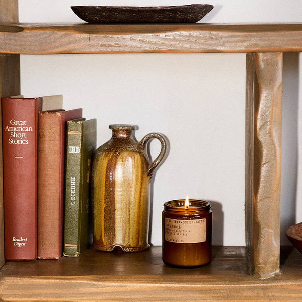 Teakwood & Tobacco - 7.2 oz Standard Soy Candle: 7.2 oz - Lulu Bella Boutique