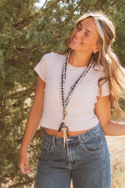 Buffalo Check Lanyard - Lulu Bella Boutique