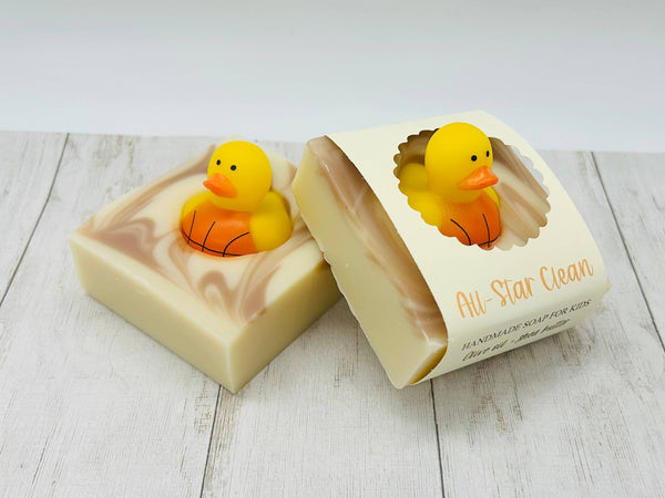 All-Star Clean Handmade Soap Bar for Kids VEGAN COLD PROCESS: Scented