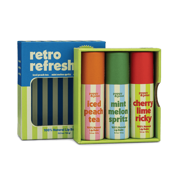 Retro Refreshers Lip Balm Trio Gift Set - Lulu Bella Boutique