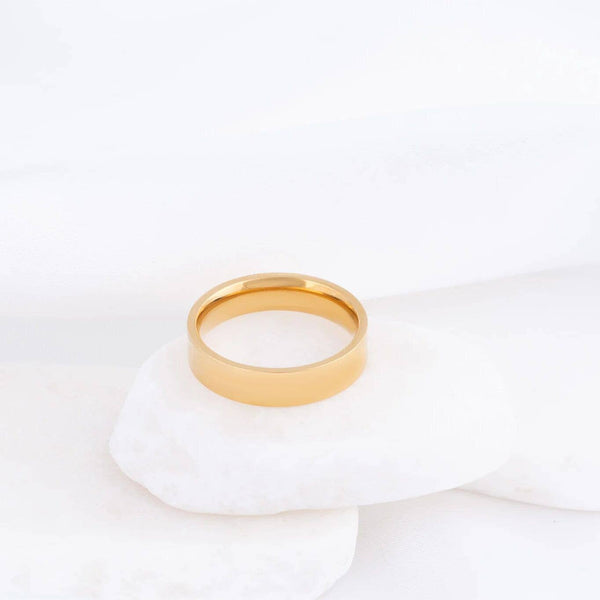 14K Gold Filled Plus™ Flat Blank Ring: 7 / 5mm
