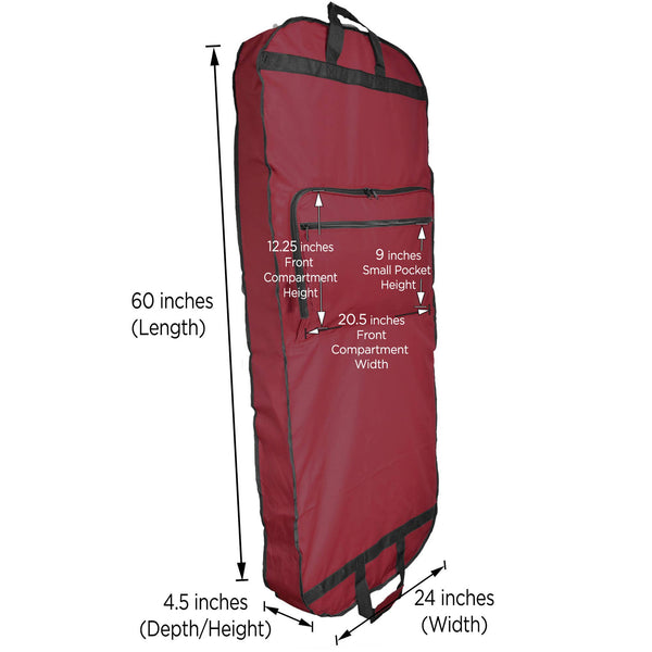 DALIX 60" Professional Garment Bag Cover for Suits Dresses: White - Lulu Bella Boutique