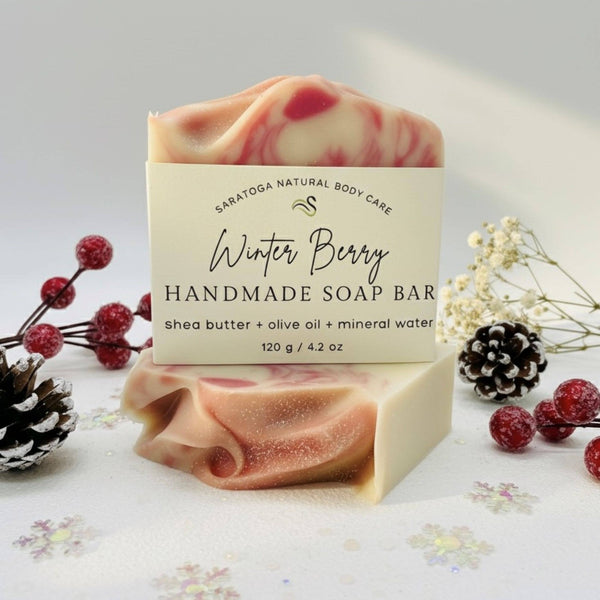Winter Berry Handmade Soap Bar SEASONAL VEGAN HOLIDAY
