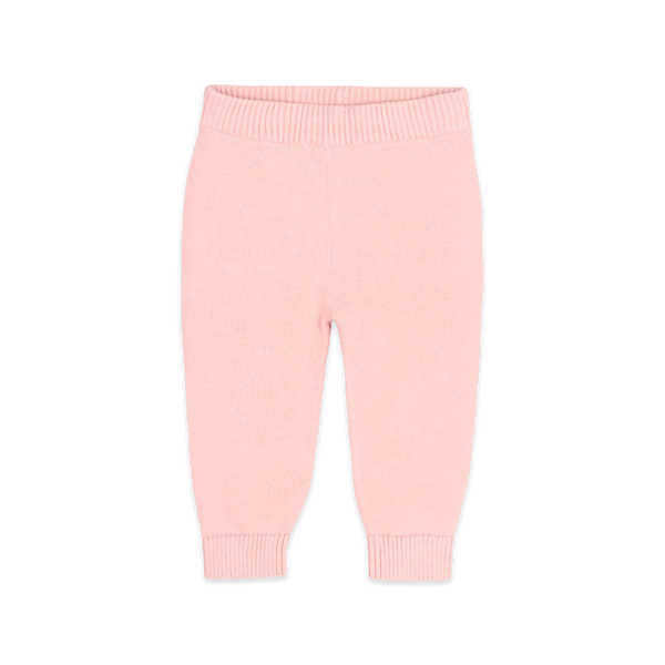 Pocket Sweater Knit Baby Legging Pants (Organic Cotton): Sweet Pink