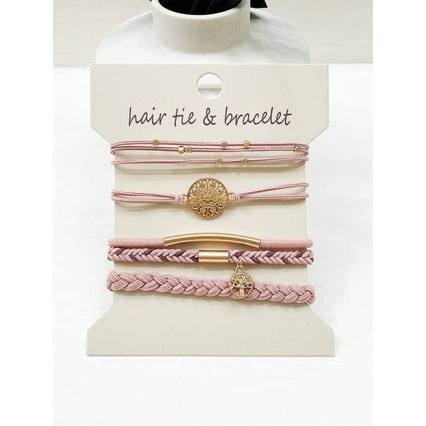 Boho Inspired Hair Tie Bracelets: MIX COLOR / ONE(6) - Lulu Bella Boutique