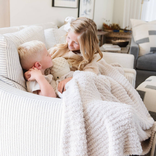 RIBBED BAMBONI® TODDLER BLANKETS: Cameo - Lulu Bella Boutique