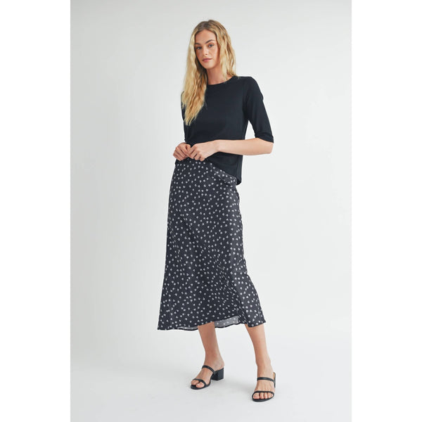 ELBOW SLEEVE KNIT TOP: Black - Lulu Bella Boutique