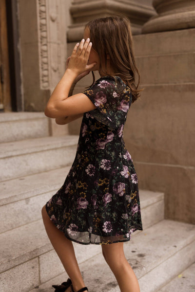 Teen Blakely Dress in Belladonna Bloom