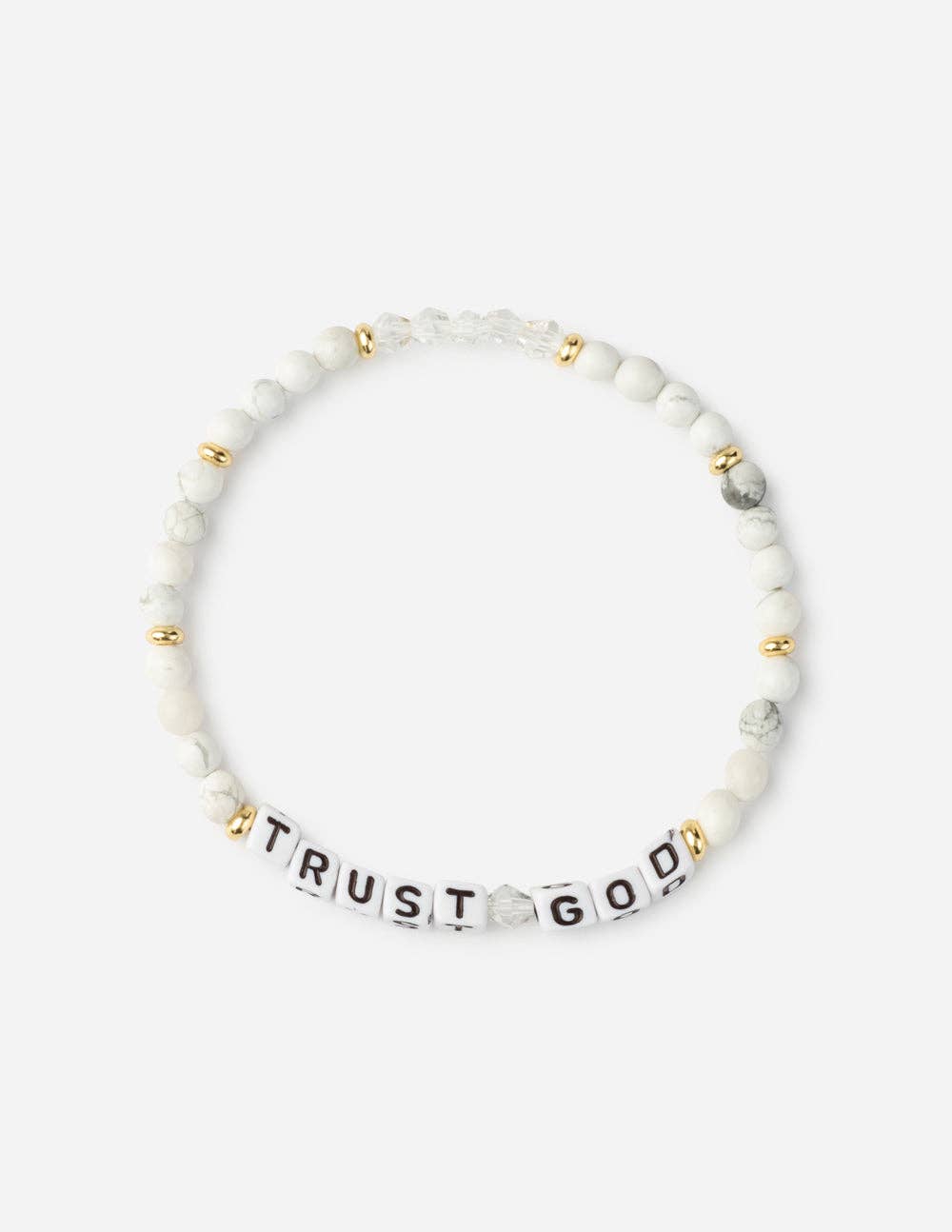Trust God Letter Bracelet: Small - Lulu Bella Boutique