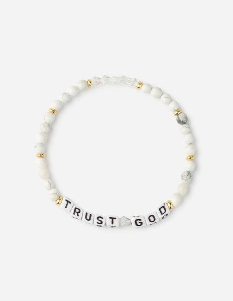 Trust God Letter Bracelet: Small - Lulu Bella Boutique