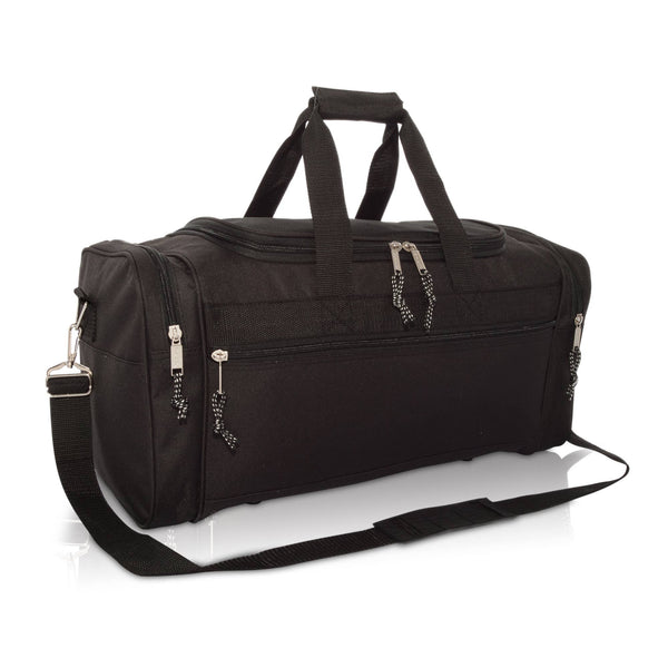 DALIX 21" Blank Sports Duffle Bag Gym Bag Travel Duffel: White - Lulu Bella Boutique