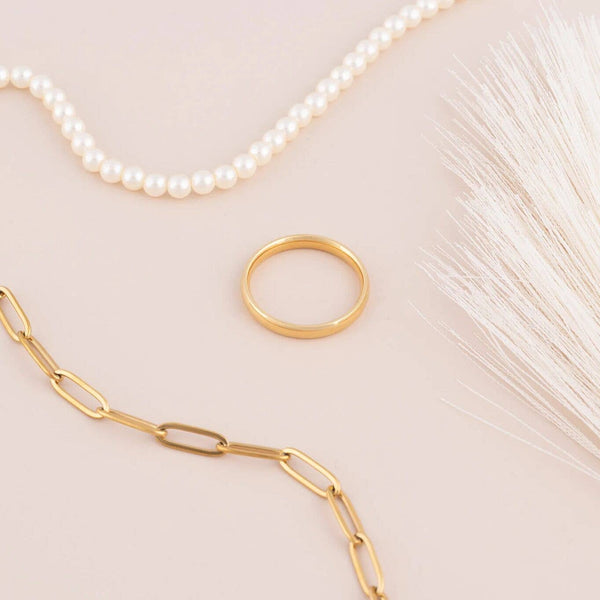 14K Gold Filled Plus™ Blank Ring: 8 / 6mm