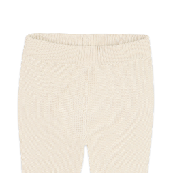 Pocket Sweater Knit Baby Legging Pants (Organic Cotton): Ecru