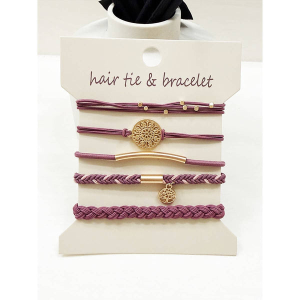 Boho Inspired Hair Tie Bracelets: MIX COLOR / ONE(6) - Lulu Bella Boutique