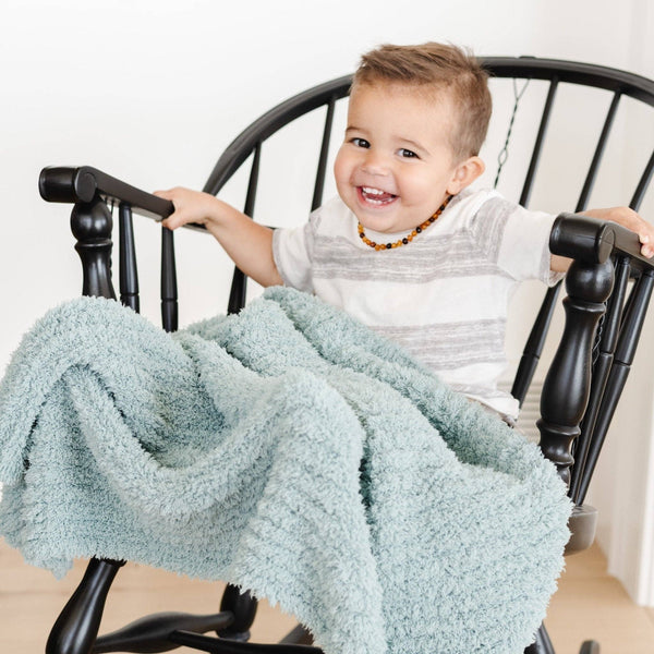 RIBBED BAMBONI® TODDLER BLANKETS: Moonbeam