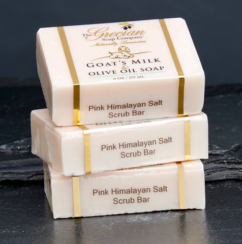 Pink Himalayan Anti-Inflammatory Salt Exfoliating Scrub Bar