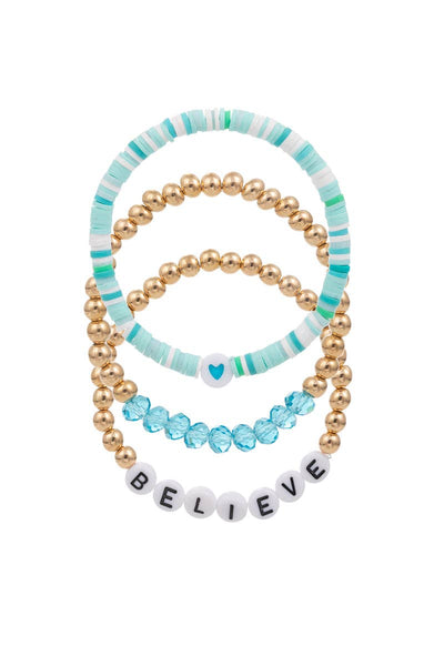 Best Friend Rubber Bead Kids Stretch Bracelet: PH / ONE