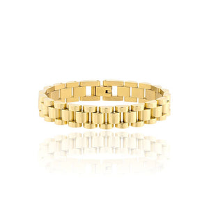 Watch Strap Link Bracelet: Gold / 16 cm (Women)