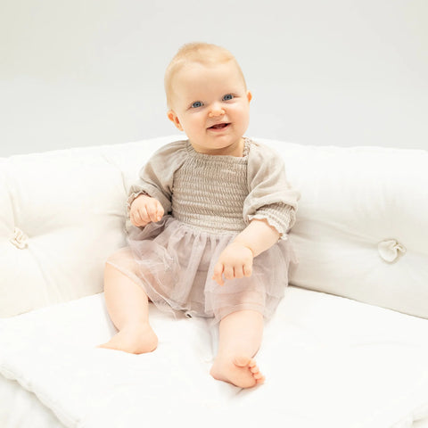 Long Sleeve Bubble Smocked Tutu Bubble